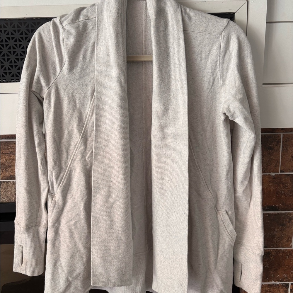 Athleta gray Cardigan Sweater Lightweight Open-Front size XS